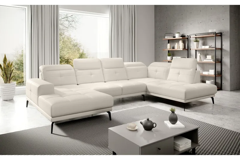 Devender Soffa m. Divan och Schäslong - Cremevit (Art.nr 1565175) — Cremevit