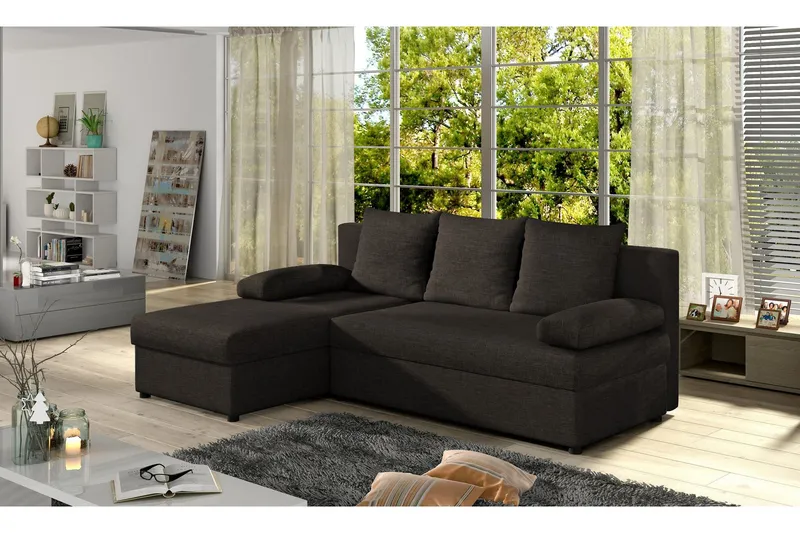 Dirk Bäddsoffa med Divan - Brun — Brun