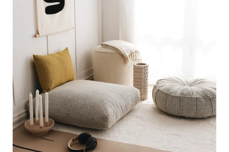 Dokuma Sittpuff 70 cm - Ljusgrå — Ljusgrå