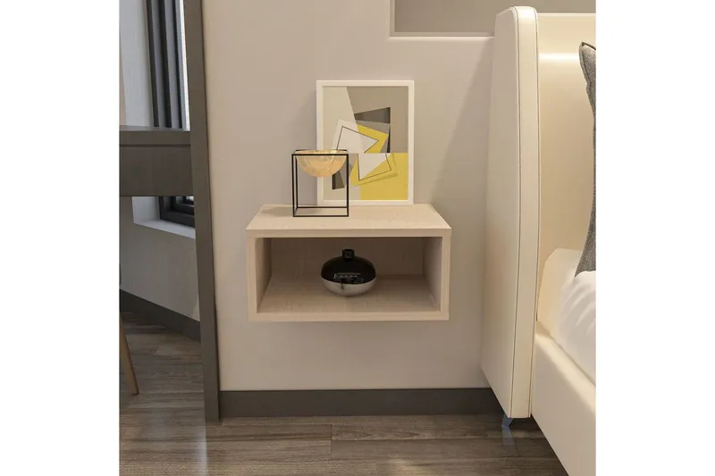 Dora Sängbord 45 cm - Beige — Beige