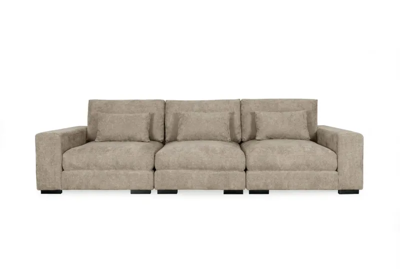 Dubai 3-sits soffa - Brun — Scandinavian Choice