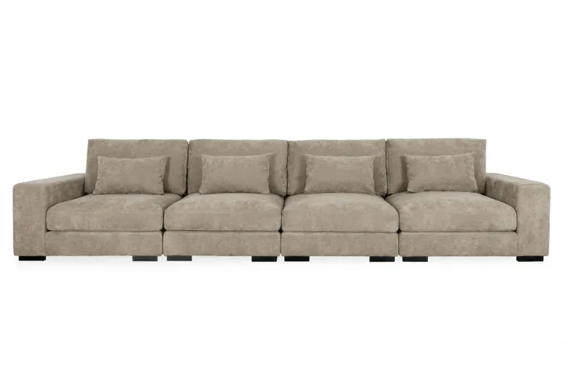 Dubai 4-sits soffa - Brun — Scandinavian Choice