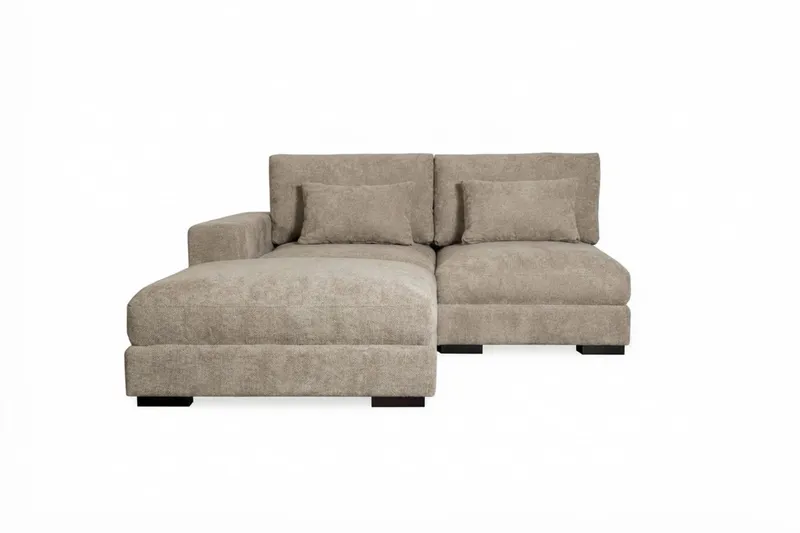 Dubai Divansoffa Vänster - Brun — Scandinavian Choice
