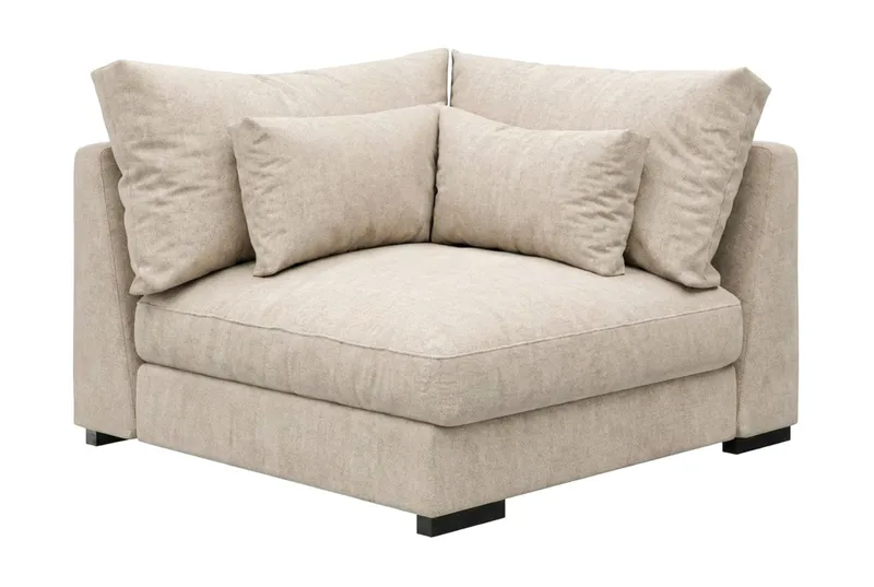 Dubai Hörnmodul i Tyg - Beige — Scandinavian Choice
