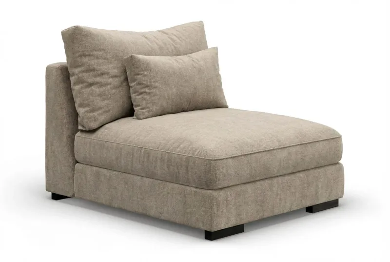 Dubai Mittmodul i Tyg - Beige/Grå — Scandinavian Choice