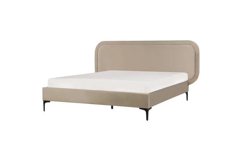 Dubbelsäng Suzette med lamellram Beige, 160x200 cm - Beige, 160x200 cm — Beige, 160x200 cm