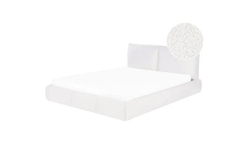 Dubbelsäng Vinay med lamellram Vit, 160x200 cm - Vit, 160x200 cm — Vit, 160x200 cm