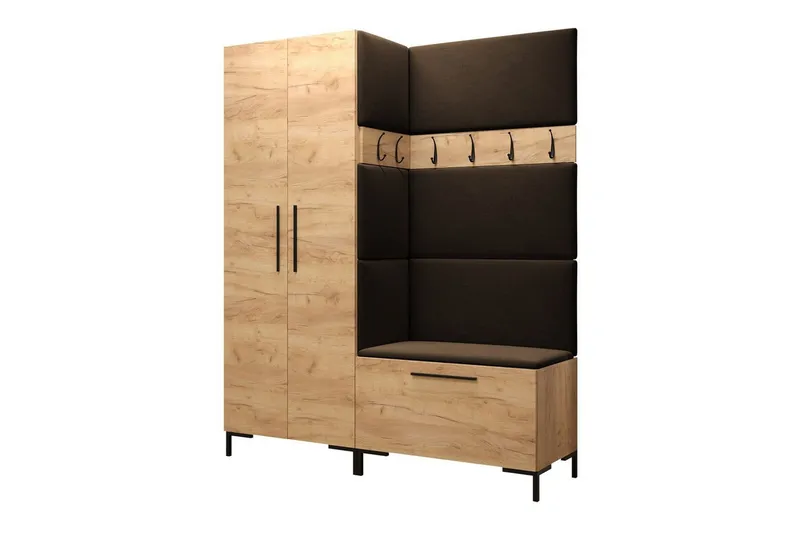 Dunvegan Hallmöbelset 158x44 cm - Mörkbrun — Mörkbrun