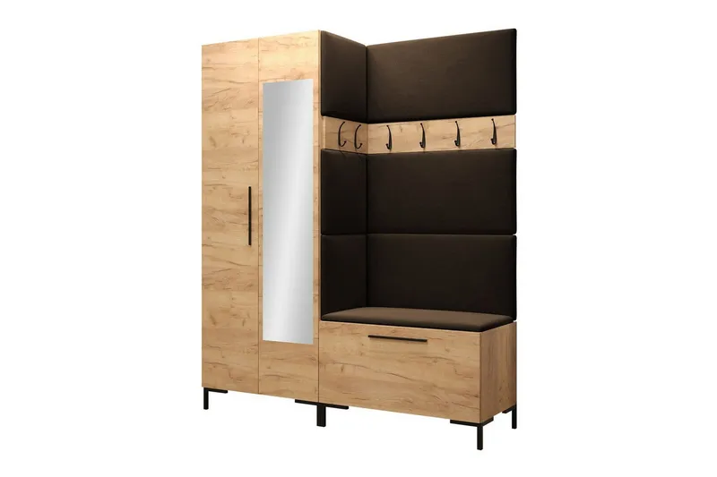 Dunvegan Hallmöbelset 158x46 cm - Mörkbrun — Mörkbrun