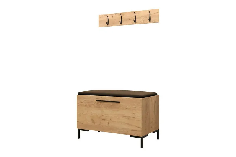 Dunvegan Hallmöbelset 84x44 cm - Mörkbrun — Mörkbrun