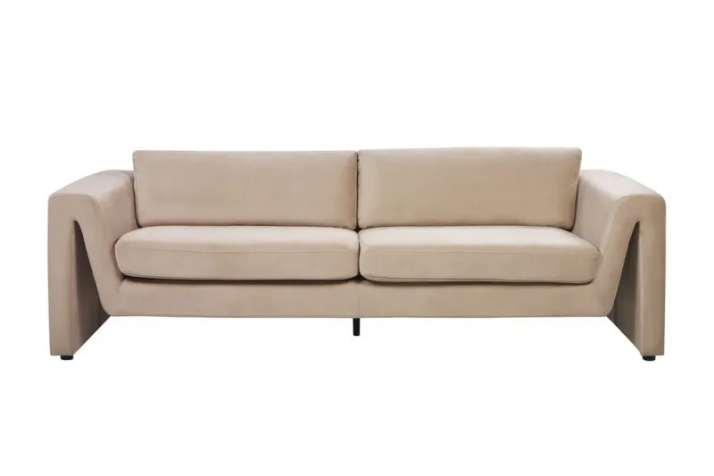 Durran Soffa 3-sits - Beige/Svart (Art.nr 3069864) — Beige/Svart