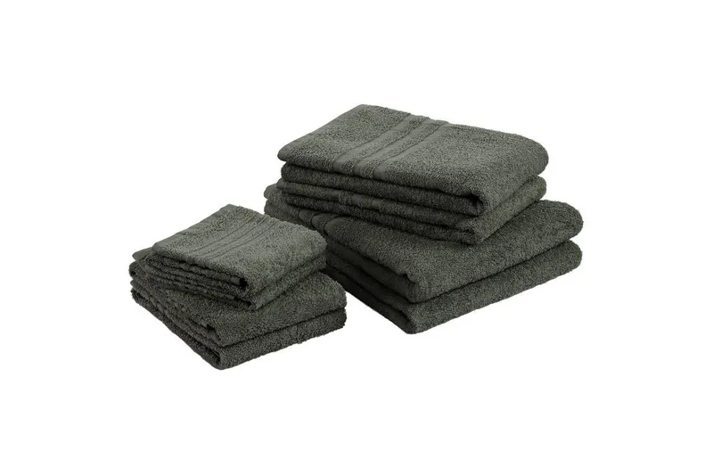 Duschhandduk Basic Frotté 65 x 130 cm - Mörkgrön — Mörkgrön