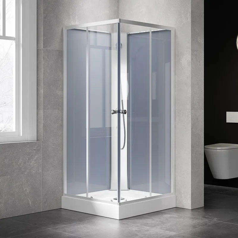 Duschkabin 80x80x203cm | Komplett - Aluminiumprofil — Lyfco