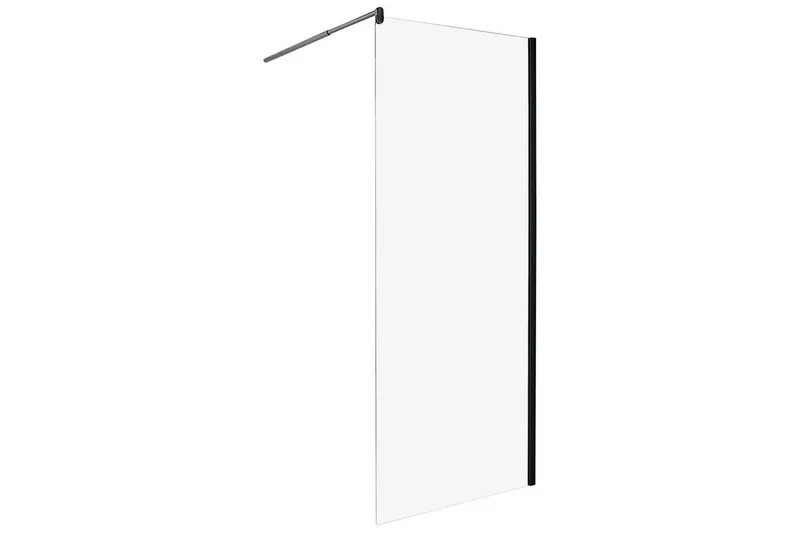 Duschskärm Ahaus Transparent/svart, 80x80x190 cm - Transparent/svart, 80x80x190 cm — Transparent/svart, 80x80x190 cm