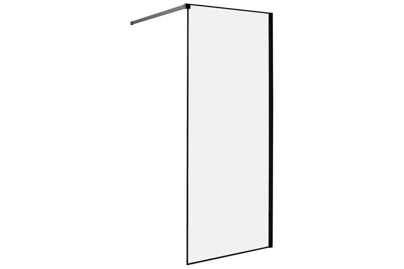 Duschskärm Waspam Transparent/svart, 80x80x190 cm - Transparent/svart, 80x80x190 cm — Transparent/svart, 80x80x190 cm