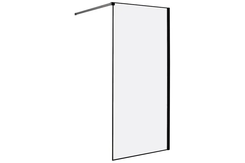 Duschskärm Waspam Transparent/svart, 90x90x190 cm - Transparent/svart, 90x90x190 cm — Transparent/svart, 90x90x190 cm