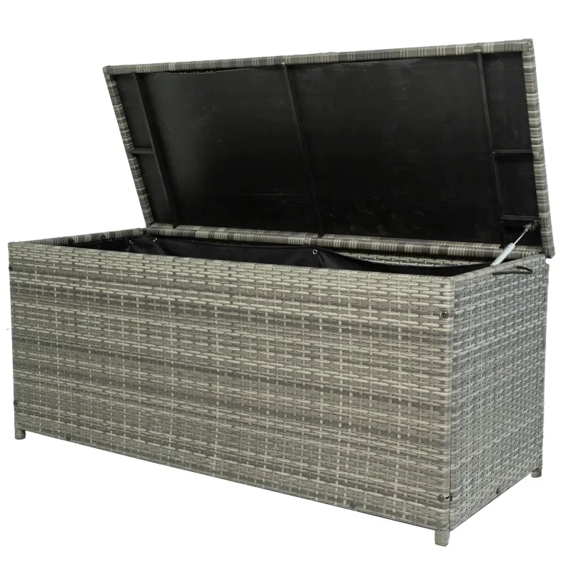 Dynbox i konstrotting \| 420L \| Grå \| 134x54x59cm