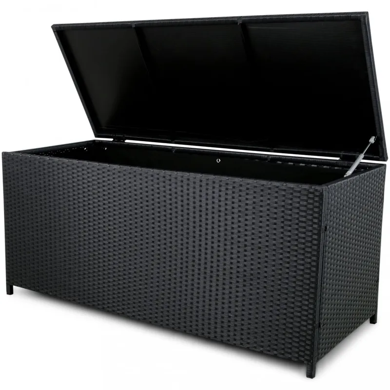 Dynbox i konstrotting till utemöbler | 420L | Svart — Lyfco
