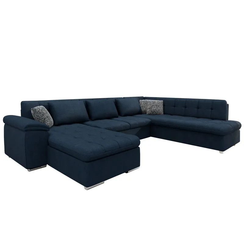 Dynir Bäddsoffa med Divan och Schäslong 5-sits - Blå (Art.nr 3111399) — Blå