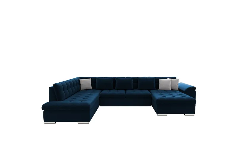 Dynir Soffa med Divan och Schäslong 4-sits - Blå/Beige (Art.nr 3068773) — Blå/Beige