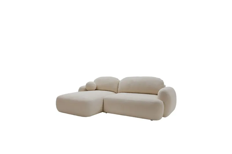 Efrem Bäddsoffa med Divan 3-sits i Bouclé - Beige (Art.nr 3079157) — Beige