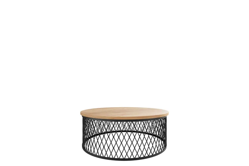 Egan Soffbord 75 cm - Svart/Beige — Svart/Beige