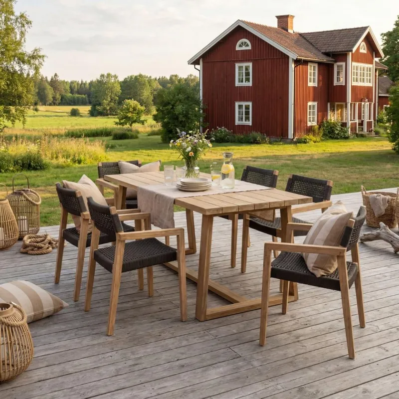 Elegant matgrupp | Sex sittplatser | Modern design och högkvalitativa material | Alex — Lyfco