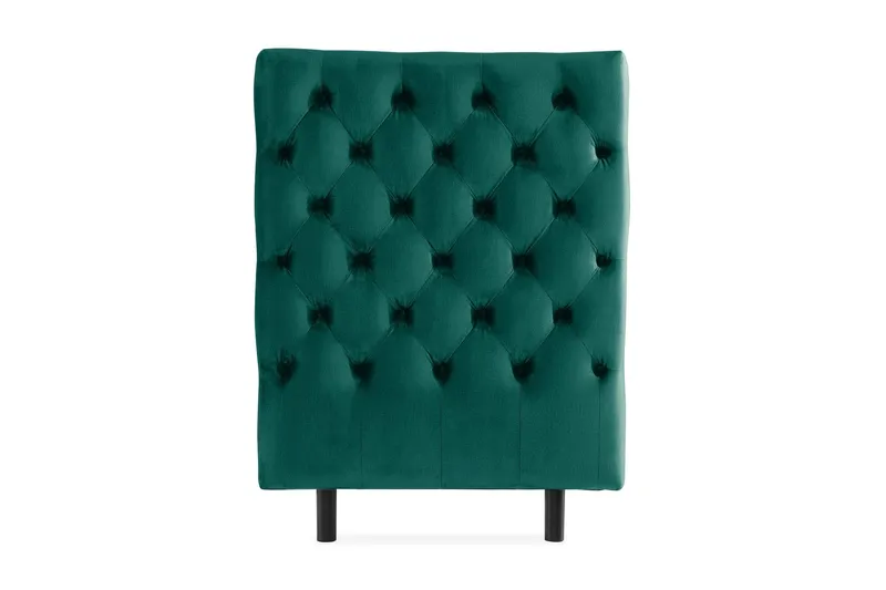 Ella Sänggavel 90 cm Djuphäftad - Grön/Sammet — Grön/Sammet