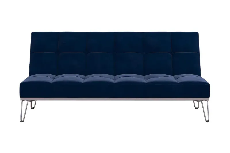 Elle Futon Sammet/Blå - Novogratz — Novogratz