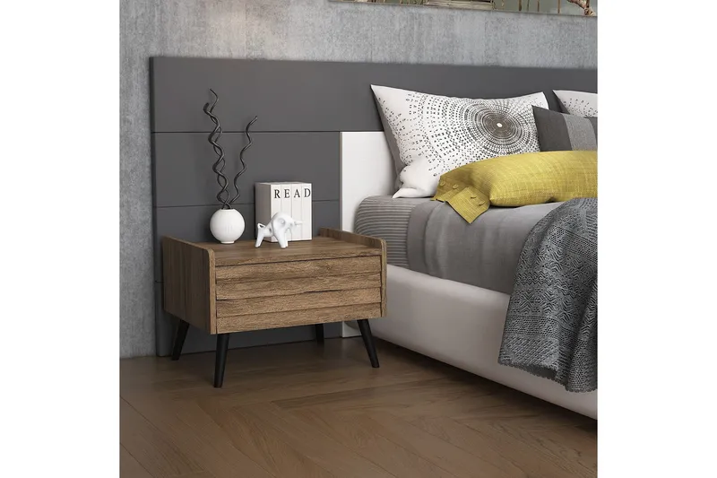 Elspet Sängbord 60 cm - Valnöt — Valnöt