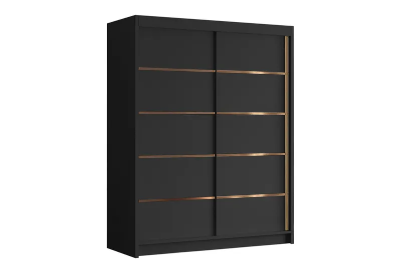 Emet Garderob 150x200 cm - Svart — Svart