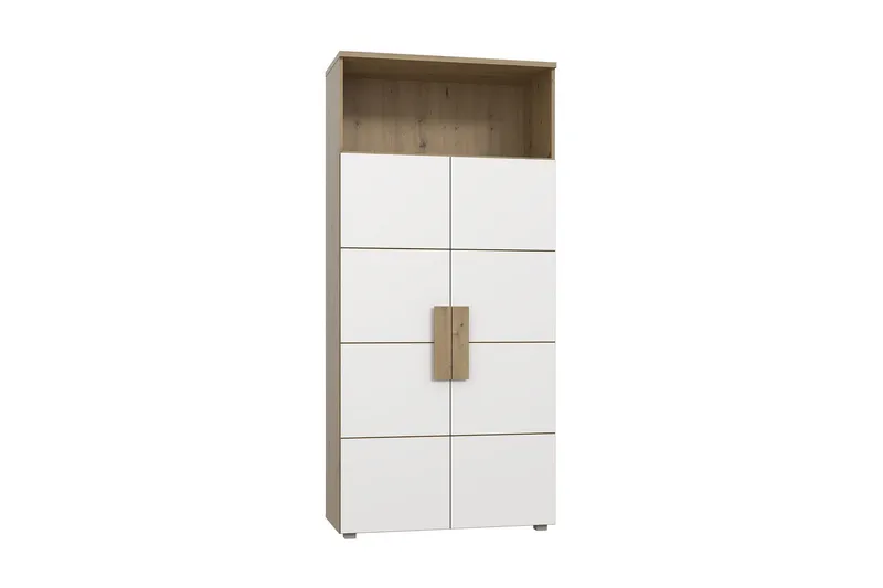 Eochar Hylla 90 cm - Brun/Vit — Brun/Vit