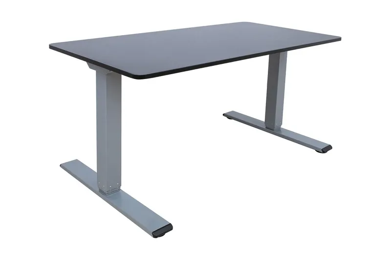 Ergo Optimal Skrivbord med 2 motor 140x80 cm Svart/Grå