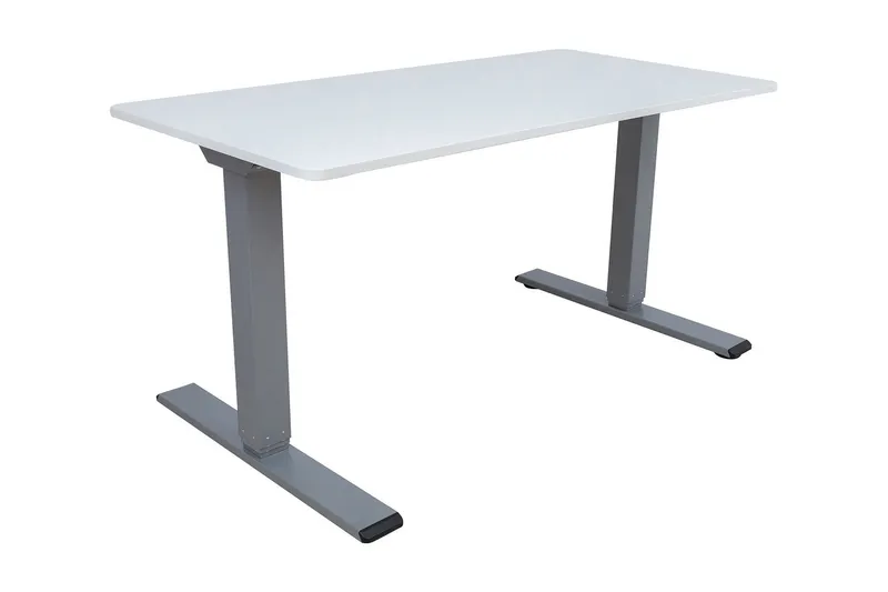 Ergo Optimal Skrivbord med 2 motor 160x80 cm Gråvit/Grå