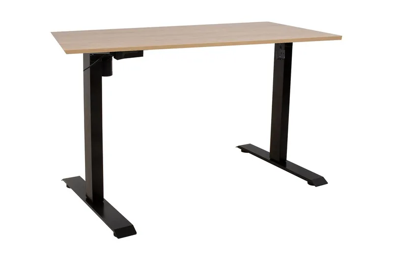 Ergo Skrivbord med en motor 140x70 cm Svart