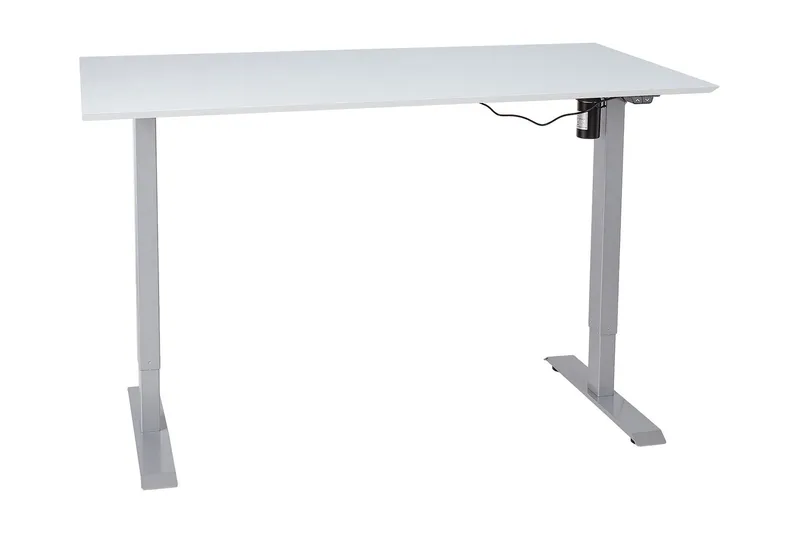 Ergosum 1 Skrivbord 160 cm Höj-och Sänkbar Elektrisk - Gråvit — Gråvit