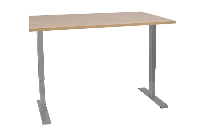 Ergosum 2 Skrivbord 140 cm Höj-och Sänkbar - Trä/Natur — Trä/Natur