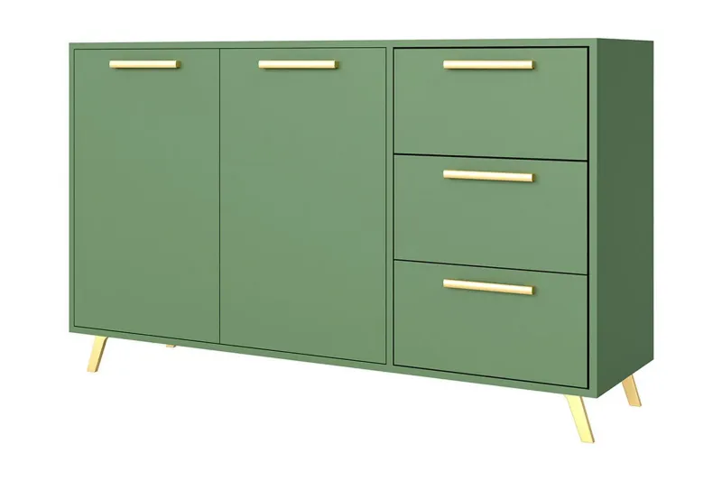 Escaldes Byrå 41x139 cm - Grön/Guld — Scandinavian Choice