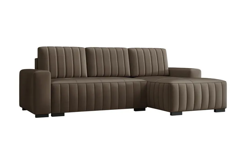 Esher 3-sits Bäddsoffa Höger - Brun — Brun