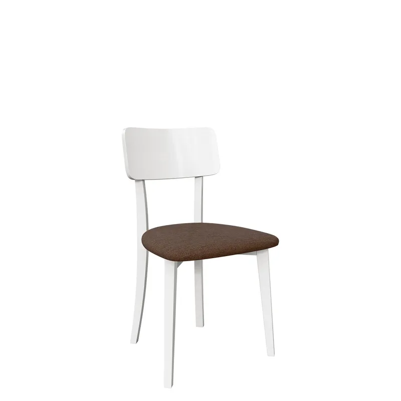 Esher Matstol - vit, brun (Art.nr 3433393) — vit, brun