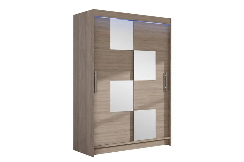Estella Garderob med Spegel 120x200 cm - Beige (Art.nr 3067583) — Beige