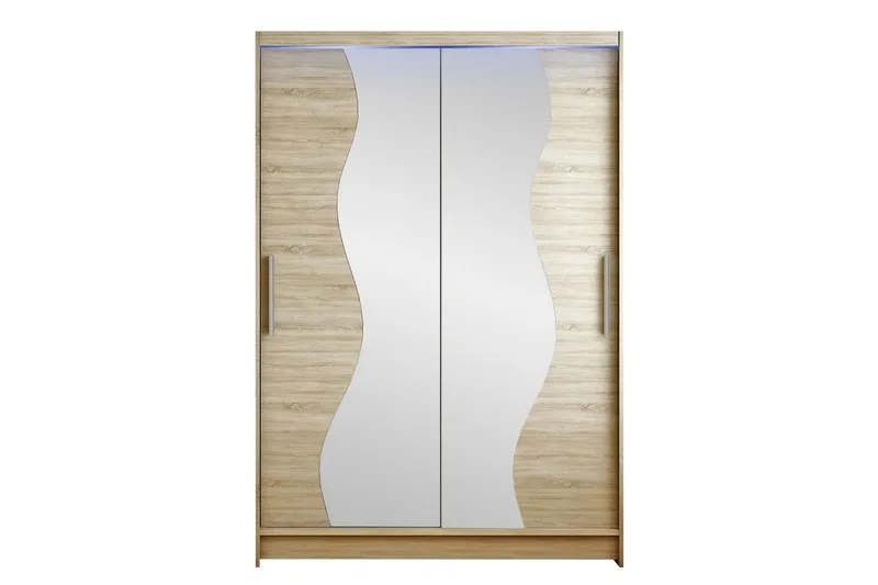 Estella Garderob med Spegel 120x200 cm - Beige (Art.nr 3067641) — Beige