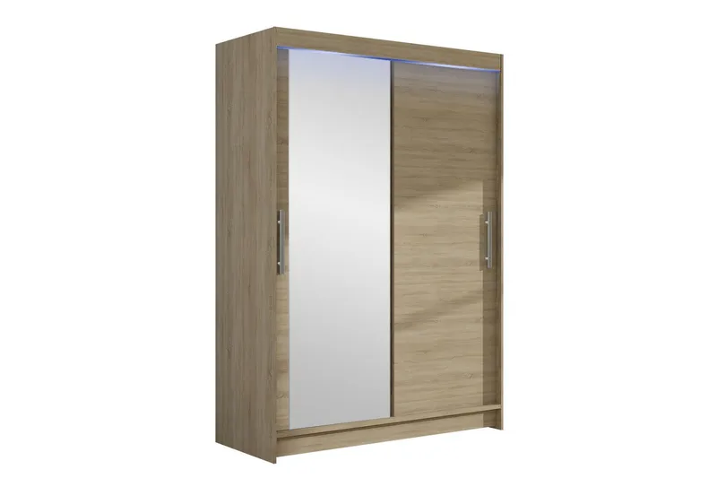 Estella Garderob med Spegel 120x200 cm - Beige (Art.nr 3067683) — Beige