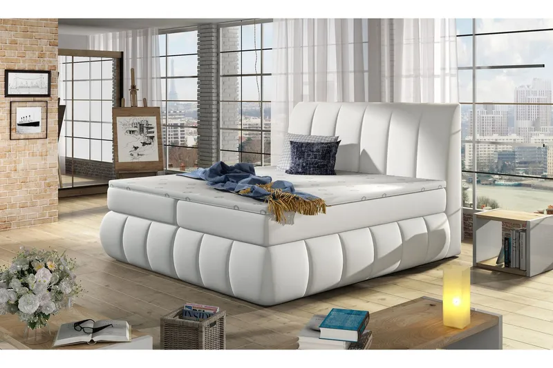 Fabara Ramsäng 160x200 cm - Vit — Vit