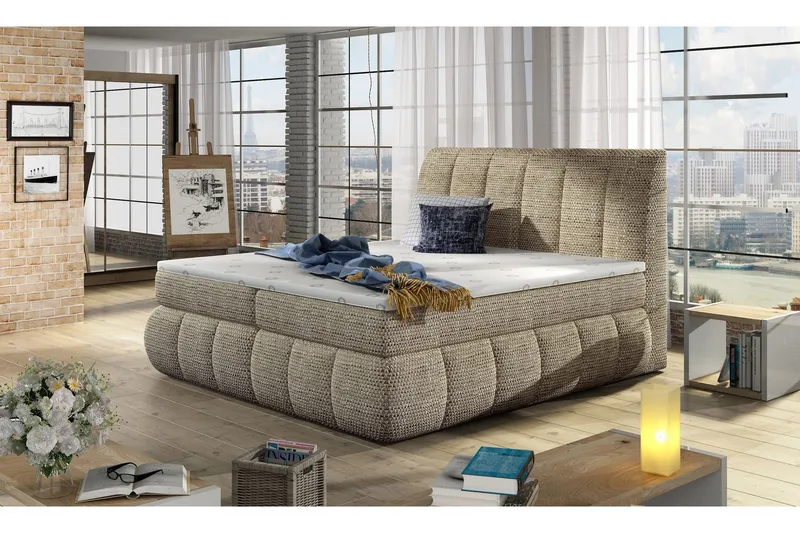 Fabara Ramsäng 180x200 cm - Beige — Beige