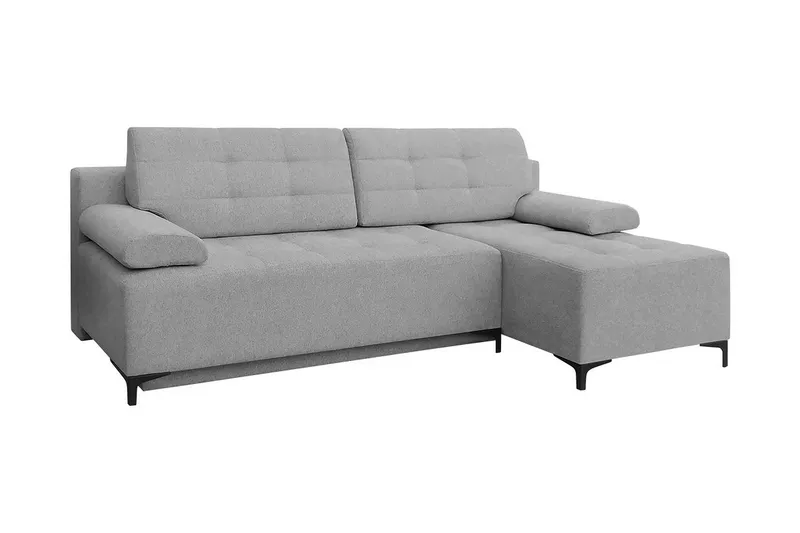 FABIO 4-sits Bäddsoffa Vänster - Grå — Grå