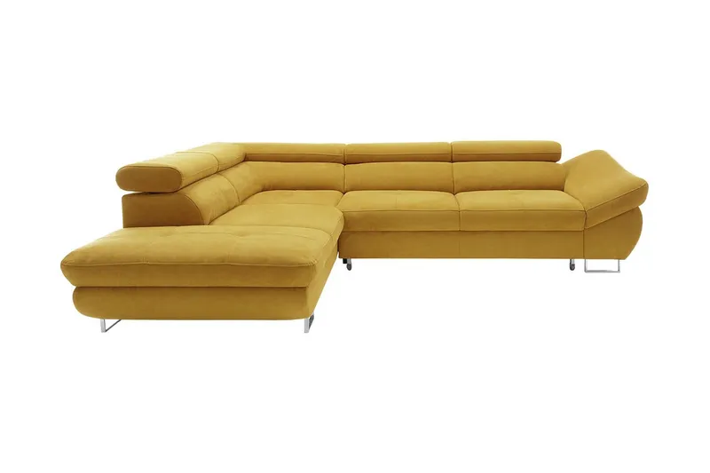 Fabio Divanbäddsoffa 280x235x88 cm - Gul (Art.nr 456285) — Gul
