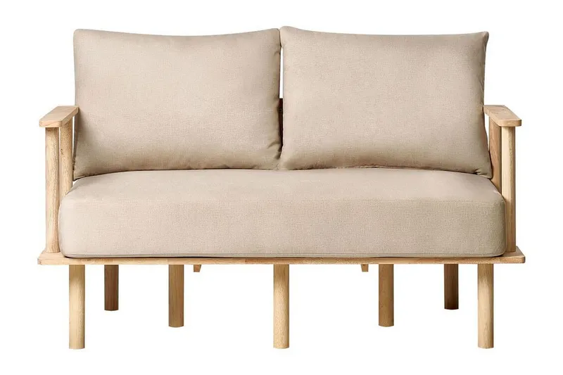 Fadey Soffa 2-sits - Beige/Ljust trä — Beige/Ljust trä