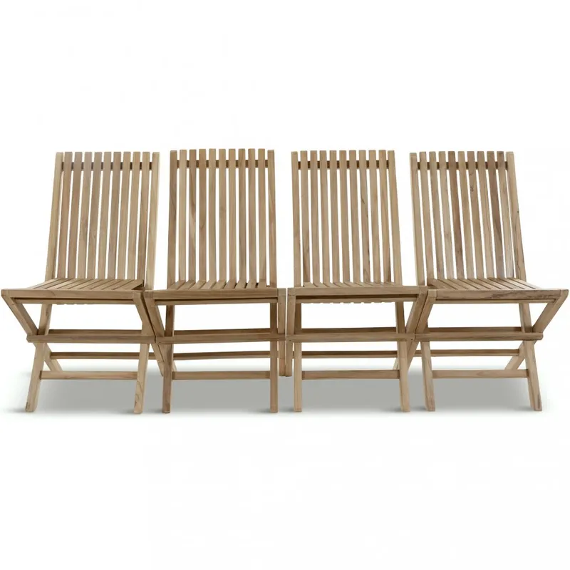 Fällstol i teak 4-pack | Lyfco Smögen — Lyfco
