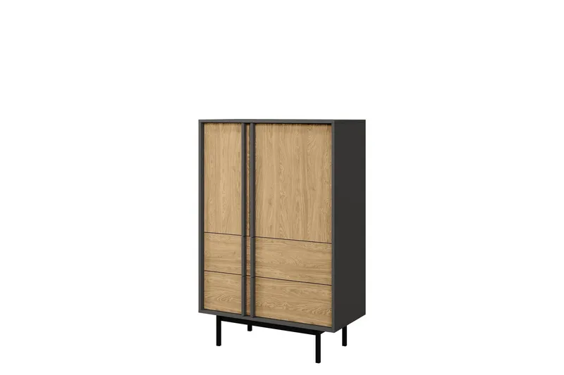 Farshian Highboard - Grå/Brun (Art.nr 3100449) — Grå/Brun